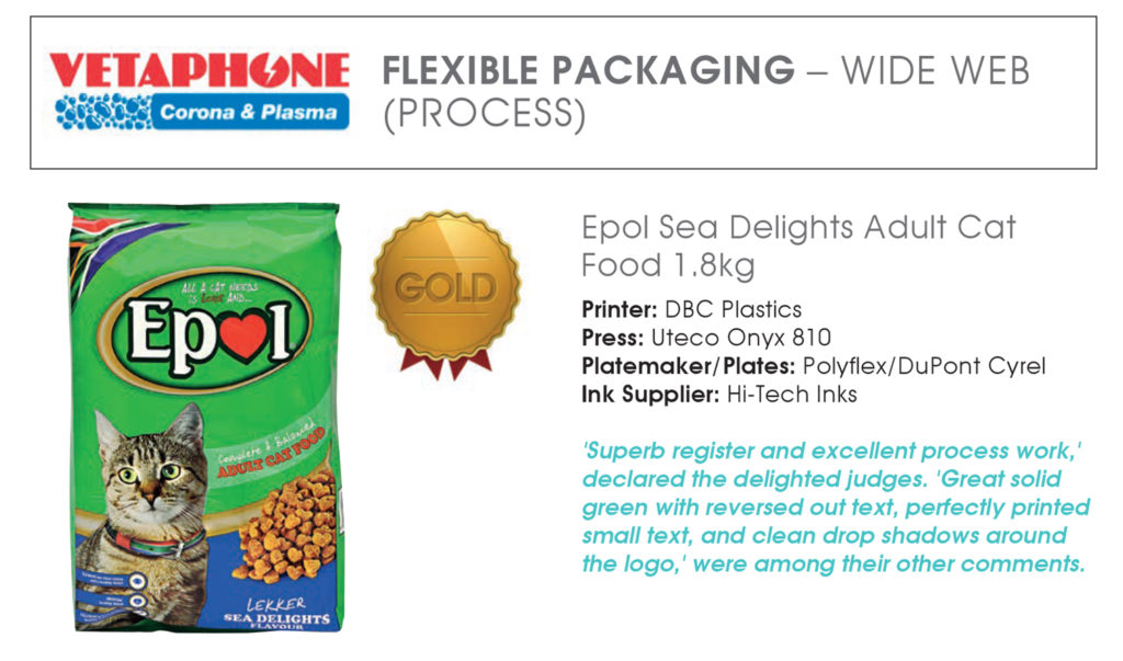 DBC Plastics packaging Gold medal