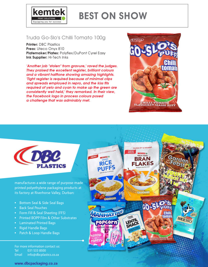 DBC Plastics best on show packaging